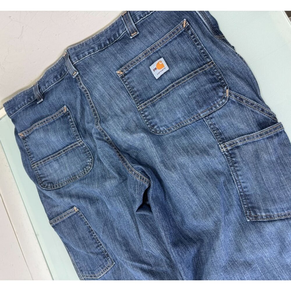 Carhartt Carpenter Jeans Mens 40X32 Relaxed Fit Workwear Safety Pants BD4633 FRM